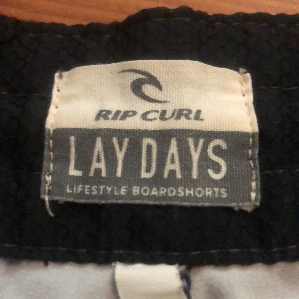 Rip Curl Gray Board Shorts With Nice Stripes - image 2